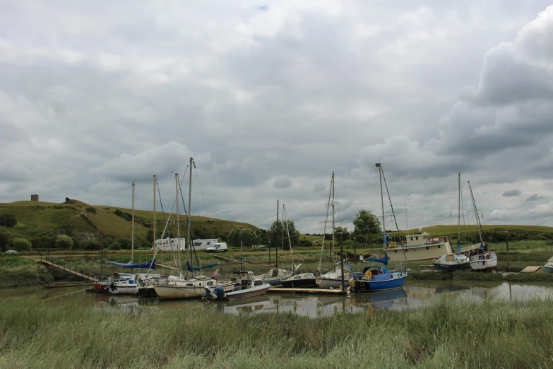 a lot of boats that are out in the water