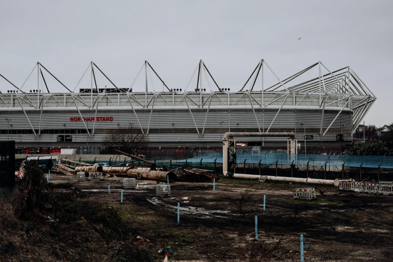 some type of structure and building under construction