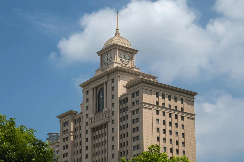 a large clock on the top of a building