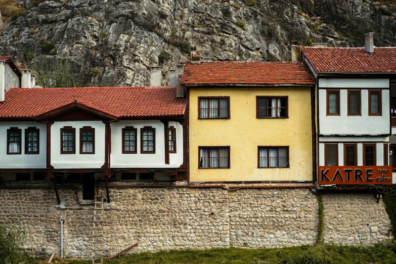 a bunch of houses that are on a hill