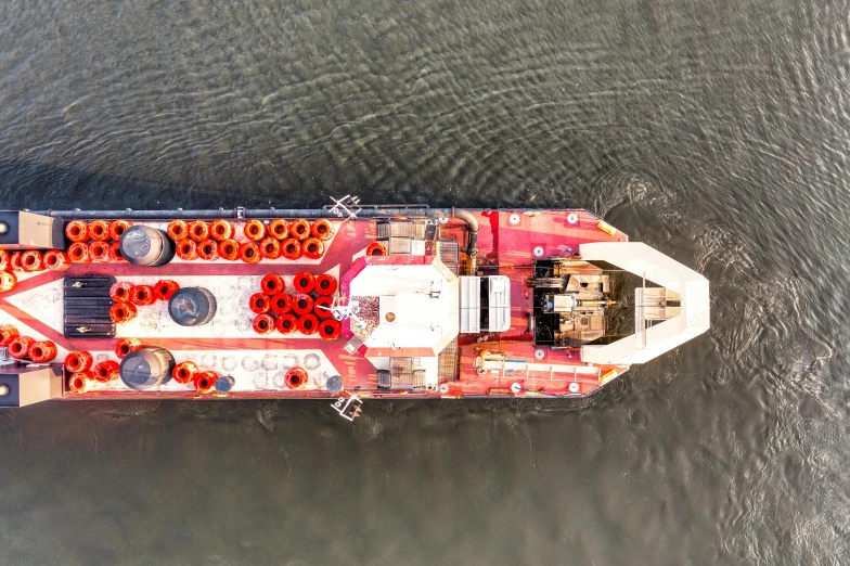 the stern view of an enormous ship on the water