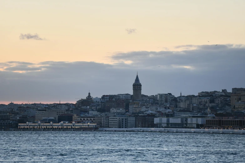 a view of a city skyline from across the water