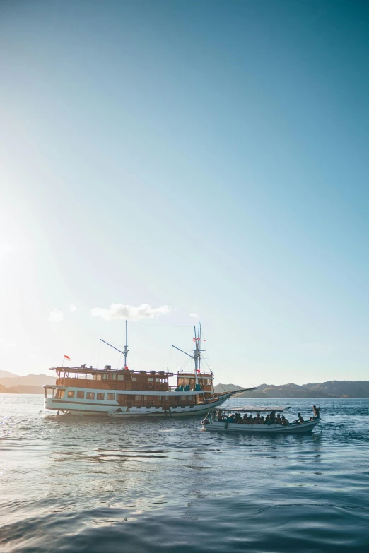 a paddleboat that is docked in the water