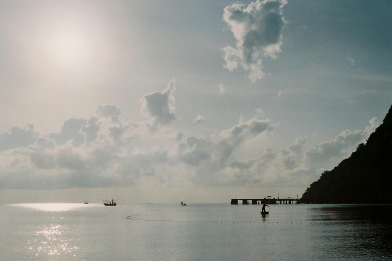 a body of water that has boats floating in it