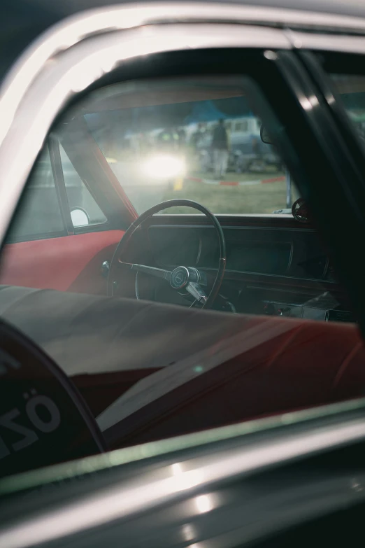 the inside of a car from the window