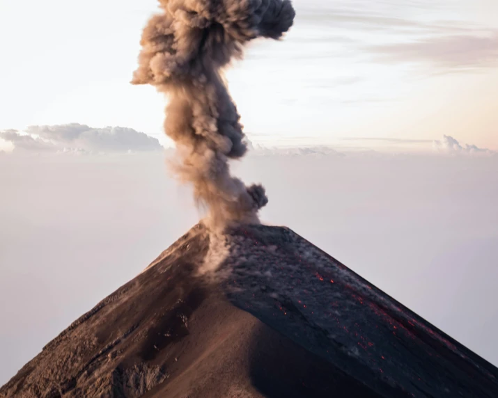 a large tower of dirt on top of a mountain