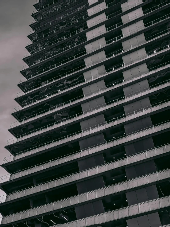 a large building with windows that appear to be very tall