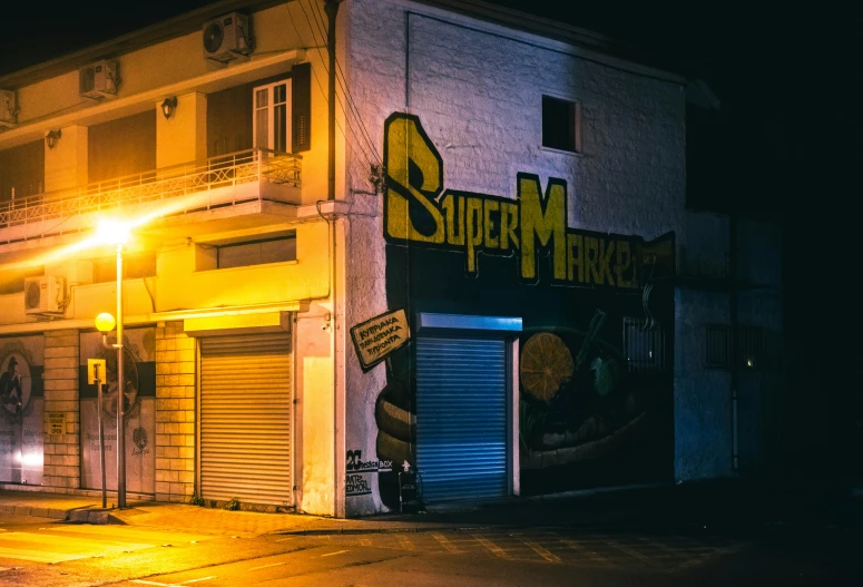 an image of a store thats on the side of the street