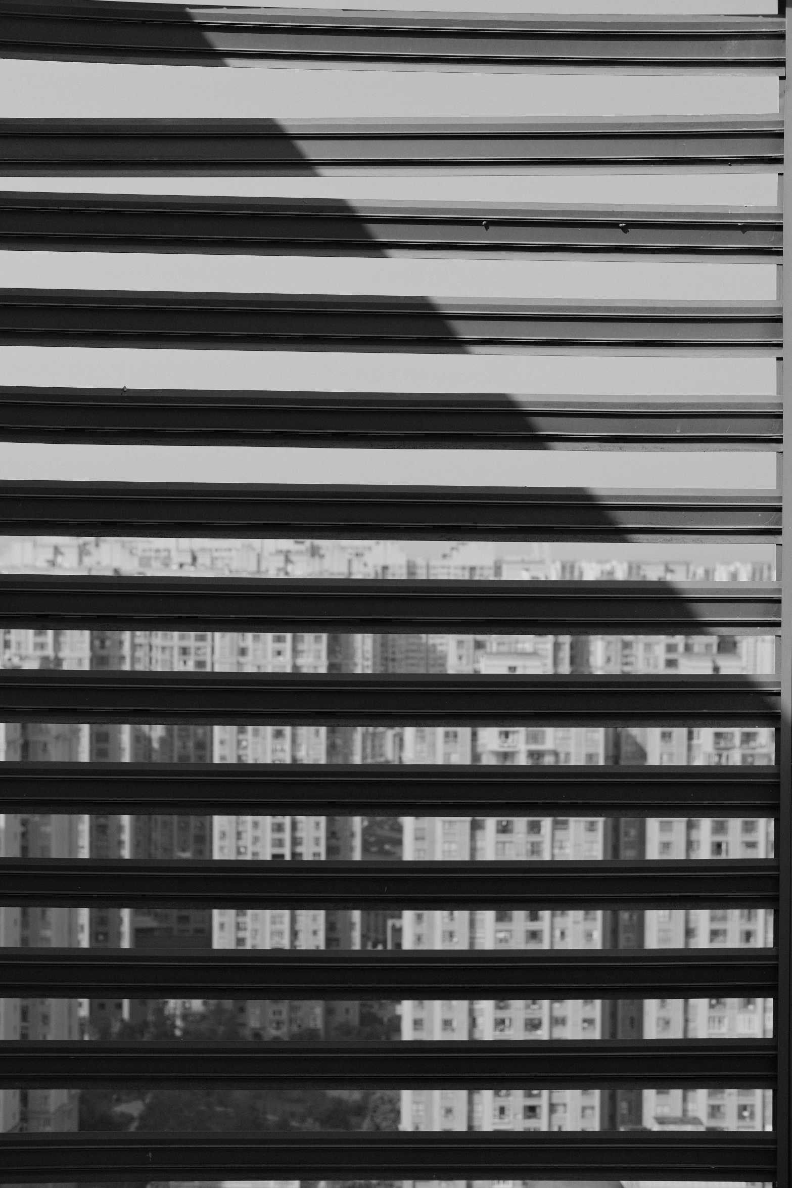 a black and white po of building exterior