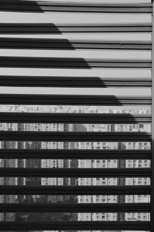 a black and white po of building exterior