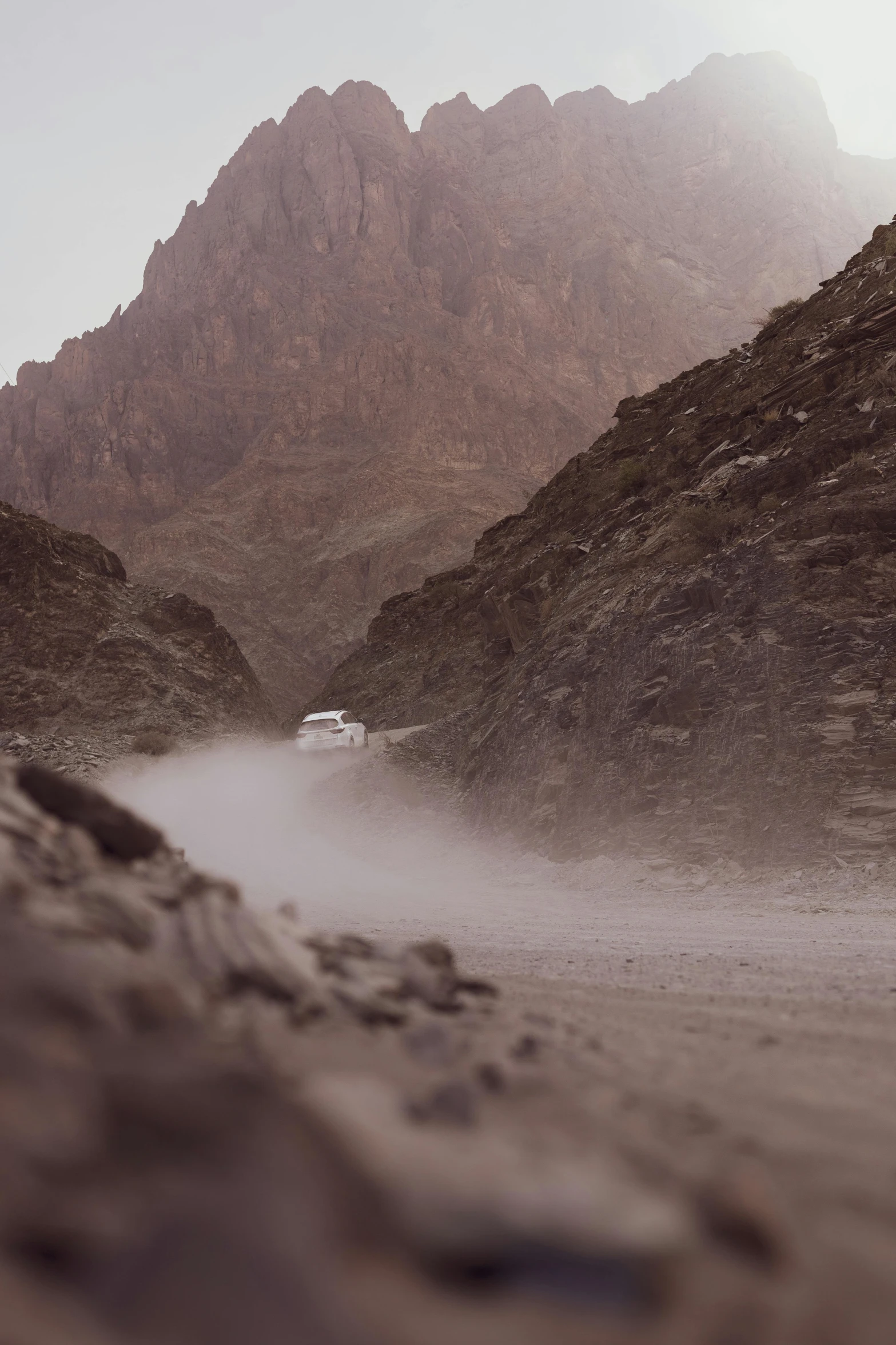 the sand is smooth on the mountains side