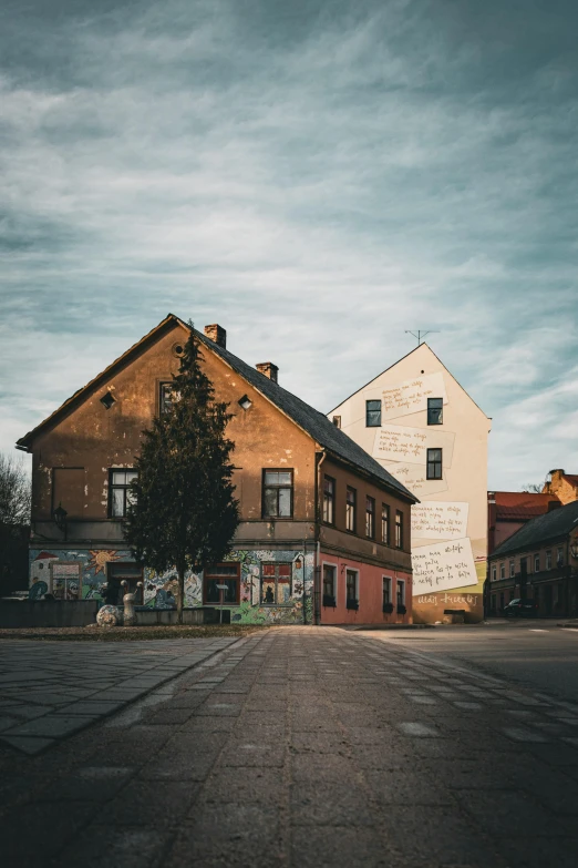 an empty street has been deserted in this town