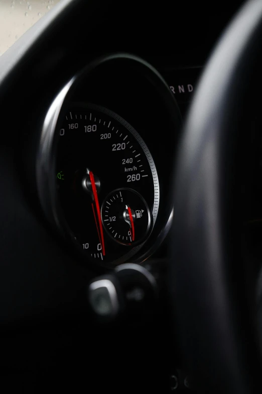 the instrument in the front seat of a vehicle