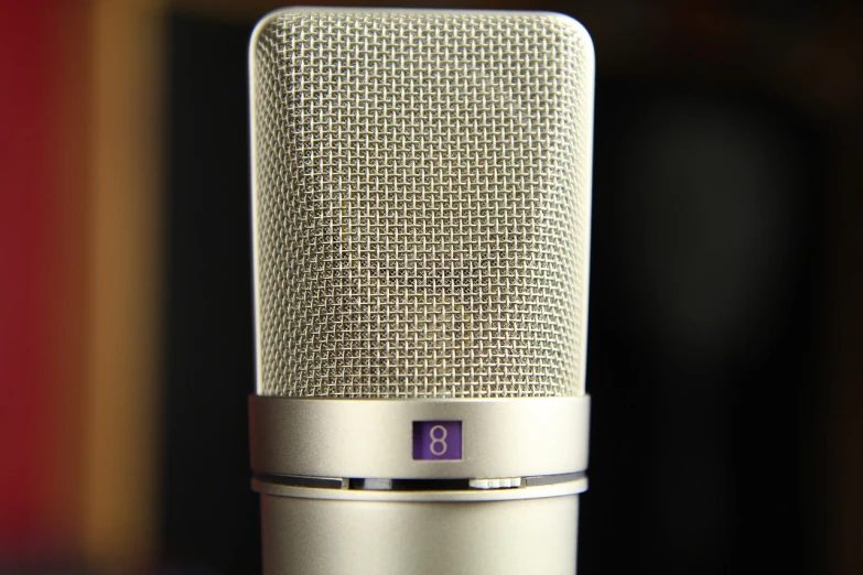 a close up of a microphone on a table, a macro photograph, by Joe Sorren, flickr, front face, albino, screen cap, 8 detailed