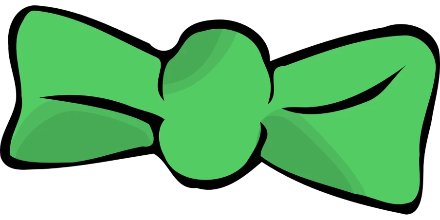 a green bow on a black background, inspired by Masamitsu Ōta, deviantart, simple cartoon style, beans, wikihow illustration, overhead shot