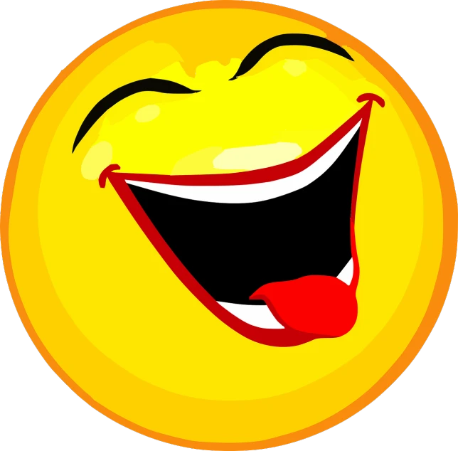 a yellow smiley face with a wide open mouth, a picture, hurufiyya, mutahar laughing, laughing and joking, aaaaaaaaaaaaaaaaaaaaaa, happy people