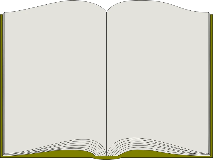 an open book on a black background, a storybook illustration, white border and background, background(solid), field background, stylized border
