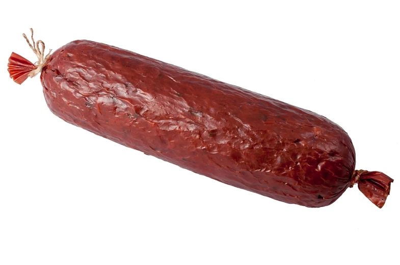 a piece of meat sitting on top of a white surface, a portrait, anonymous as a sausage, highly detailed product photo, dark red, miniature product photo