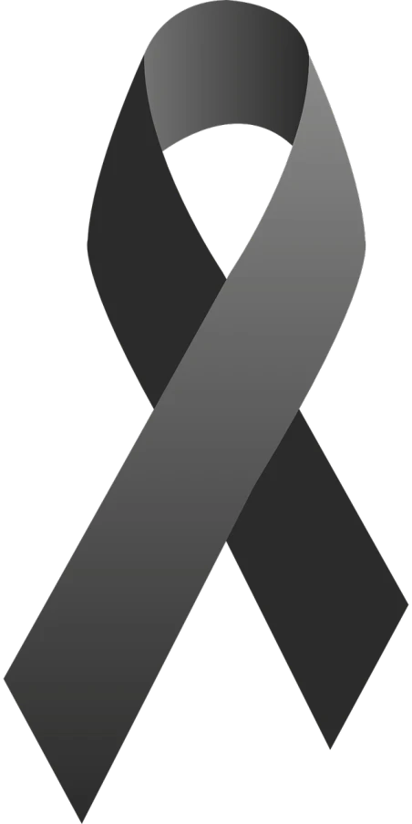 a gray ribbon on a black background, pixabay, created in adobe illustrator, dementia, news photo, flanders