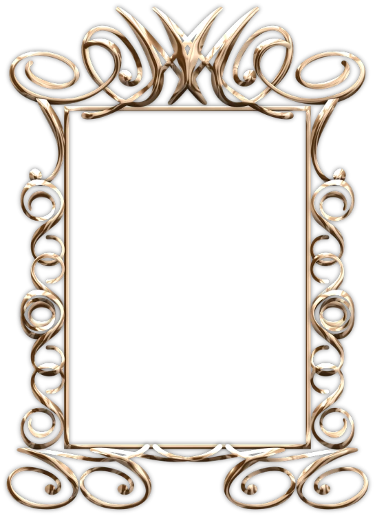a gold picture frame on a black background, a digital rendering, by Andrei Kolkoutine, deviantart, art nouveau, wrought iron, iphone, portrait n - 9, celtic art style