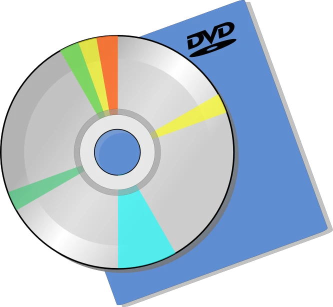 a dvd sitting on top of a folder, a cartoon, pixabay, computer art, processor, no watermarks, toward to the camera, field