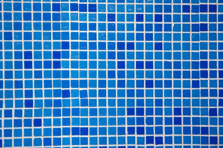 a close up of a blue and white tiled wall, a mosaic, minimalism, very accurate photo, pools, waveforms on top of square chart, minimalist photo