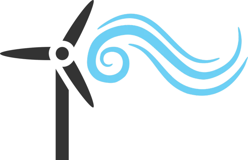 a wind turbine with a blue wave coming out of it, inspired by Shūbun Tenshō, hurufiyya, black, indigenous, avatar for website, lisa kristine