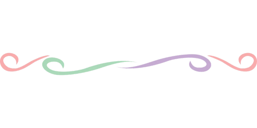 a line of colorful swirls on a black background, inspired by Shūbun Tenshō, hurufiyya, with two arrows, mauve and cyan, background image, simple path traced