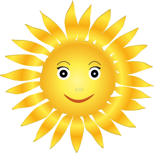 a smiling sun on a black background, a digital rendering, pixabay, naive art, daisy, shiny skin, children, optimus sun orientation