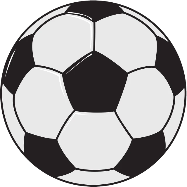 a black and white soccer ball on a black background, inspired by Arnold Bronckhorst, flat shading, clipart, bowl, medium close up shot