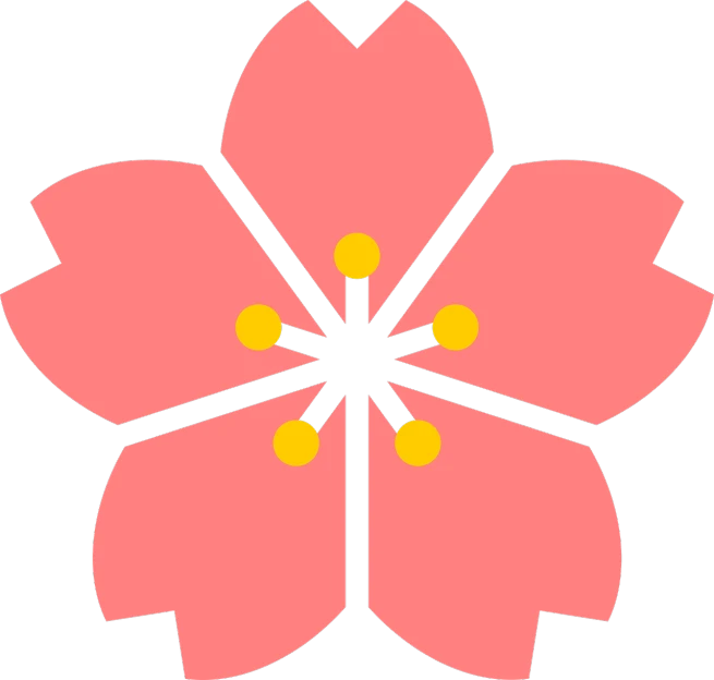 a pink flower on a black background, inspired by Masamitsu Ōta, sōsaku hanga, icon, seasons!! : 🌸 ☀ 🍂 ❄, from the front, imperial symbol