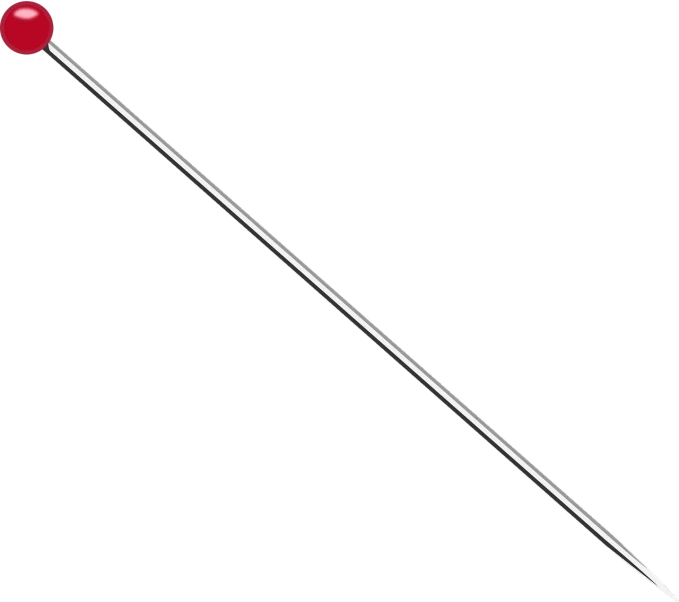 a close up of a needle on a black background, a digital rendering, deviantart, 💣 💥💣 💥, silver red, single long stick, instrument