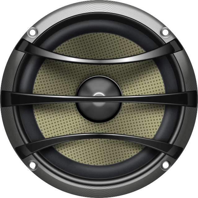 a close up of a speaker on a white background, a digital rendering, cobra, high detail product photo