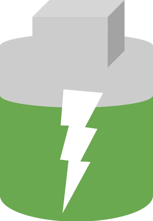 a battery with a bolt coming out of it, a diagram, by Jens Søndergaard, pixabay, greenish tinge, horned, hurricane, wikimedia