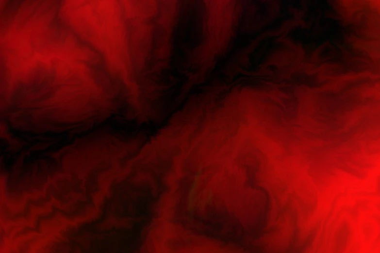 a close up of a red and black background, digital art, inspired by Anna Füssli, liquid simulation background, nebulae. volumetric lighting, crimson clouds, red cloth