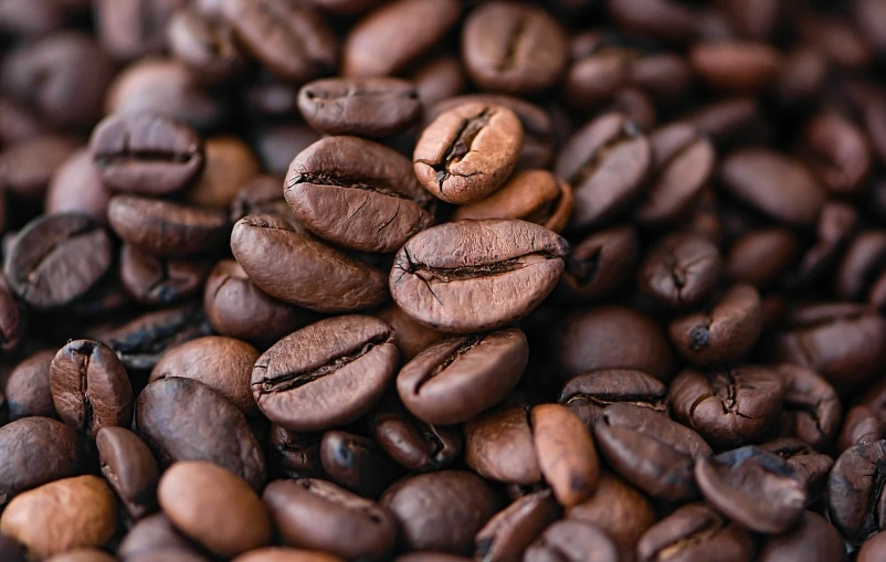 a pile of coffee beans sitting on top of each other, a portrait, pexels, 🦩🪐🐞👩🏻🦳, avatar image, close-up view, background image