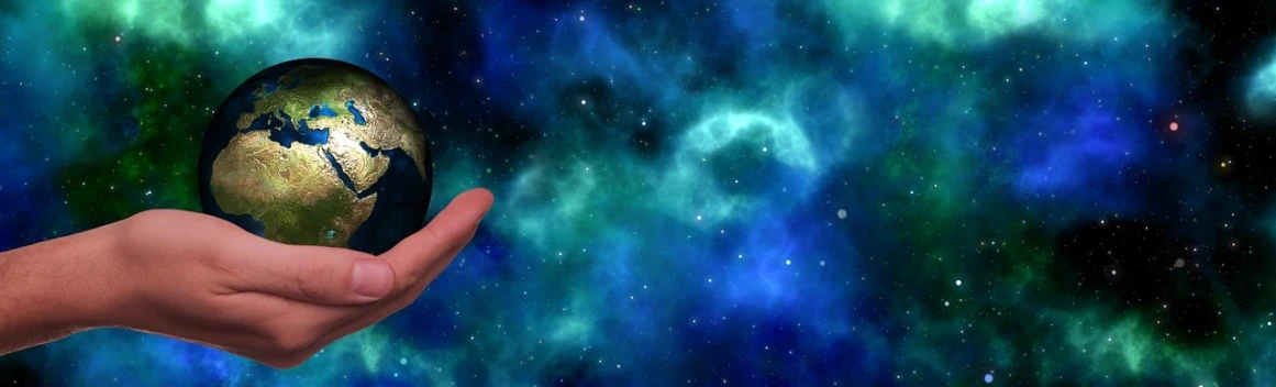 a person holding the earth in their hand, a hologram, by Jon Coffelt, space art, life simulator game screenshot, closeup of hand, lost in the milky void, holding a magic wand