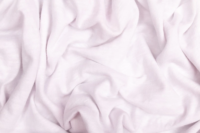 a close up of a white sheet on a bed, baroque, lilac, high detail product photo