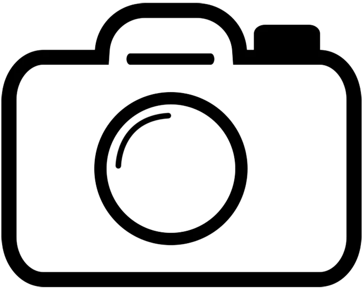 a black and white photo of a camera, a black and white photo, pixabay, lineart behance hd, icon, 2 0 5 6 x 2 0 5 6, black background)