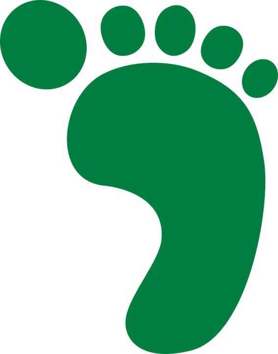 a green foot print on a black background, inspired by Masamitsu Ōta, big feet, logo without text, bingus, wearing green clothing