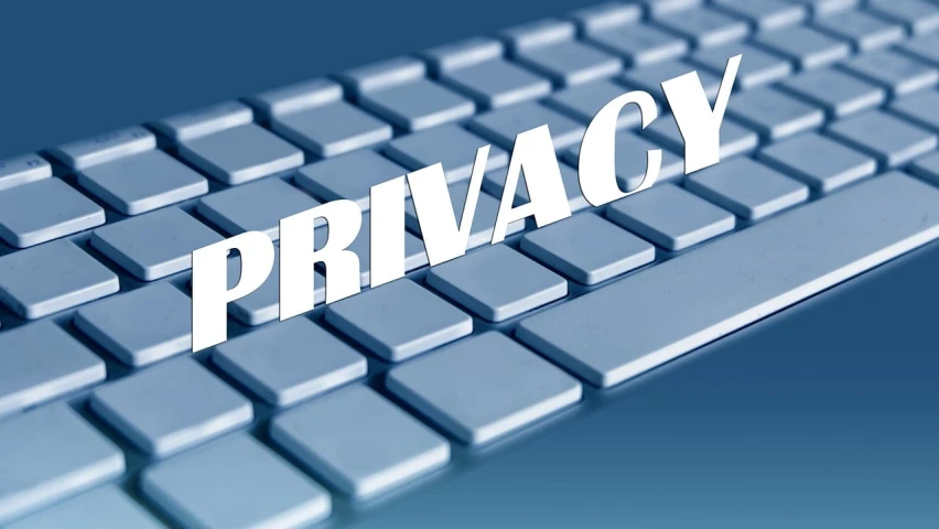 a computer keyboard with the word privacy on it, pixabay, your personal data avatar, billboard image, hedge, trailer