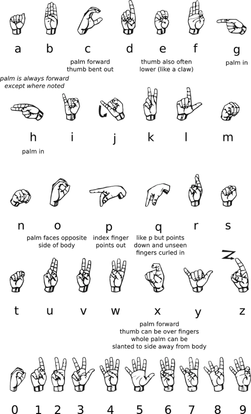 a black and white photo of a number of hands, a digital rendering, by Andrei Kolkoutine, ascii art, 2 d sprites asset sheet, horns!, white on black, emoji