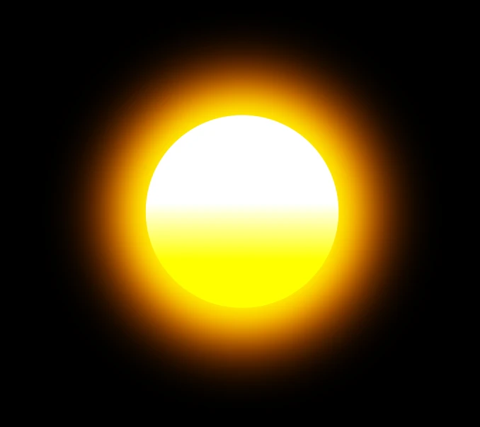 the sun is setting in the dark sky, inspired by Sun Long, minimalism, icon for weather app, yellow artificial lighting, detailed high contrast lighting, けもの