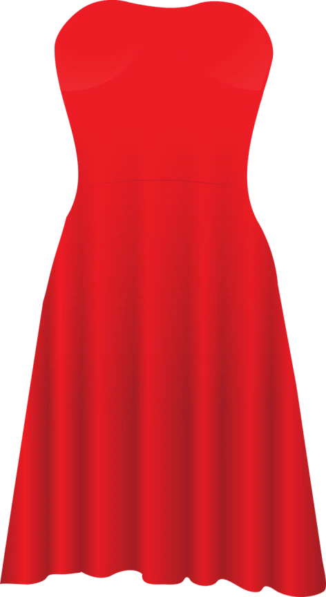 a red dress on a black background, a digital rendering, simple dress, sundress, whole-length, royal dress