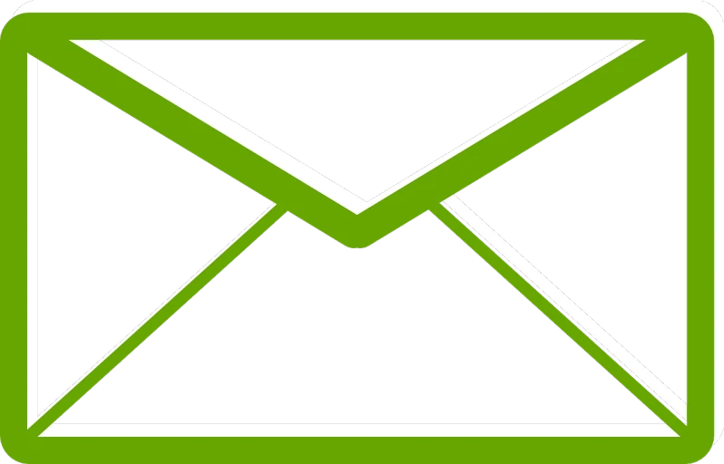 a green envelope icon on a black background, pixabay, mail art, [ digital art, striped, alex malveda, rear facing