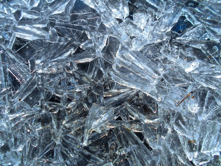 a close up of a bunch of ice crystals, crystal cubism, glass floor, outdoor photo, aluminium, iceland