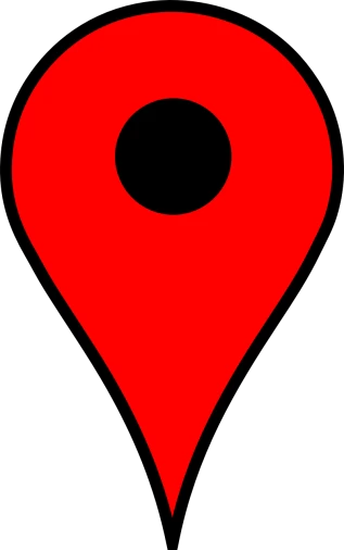 a red pin with a black circle on it, regionalism, 1128x191 resolution, tourist destination, heart, spot