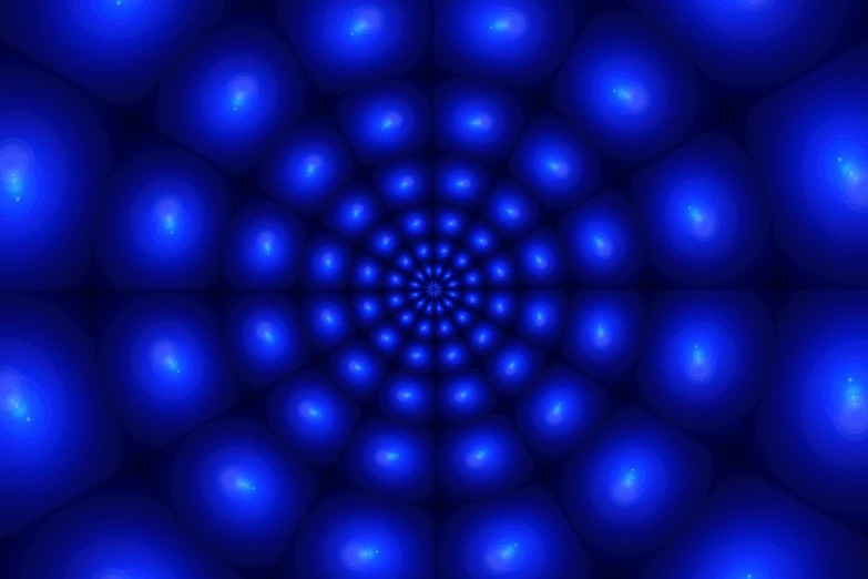 a computer generated image of a blue flower, abstract illusionism, bubble background, nonagon infinity, coherent photo