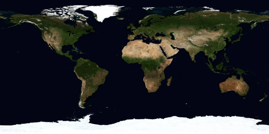 a close up of a map of the world, satelite imagery, wikimedia commons, panoramic widescreen view, steam workshop maps