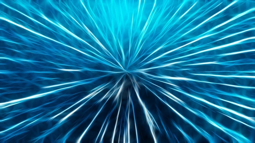 a close up of a blue and white background, a microscopic photo, by Eugeniusz Zak, abstract illusionism, explosion of neon lights, hyperspeed, scifi background, volumetric god rays